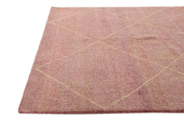 Detail image of 5' 6 x 7' 10 Hand Knotted Moroccan Wool Rug