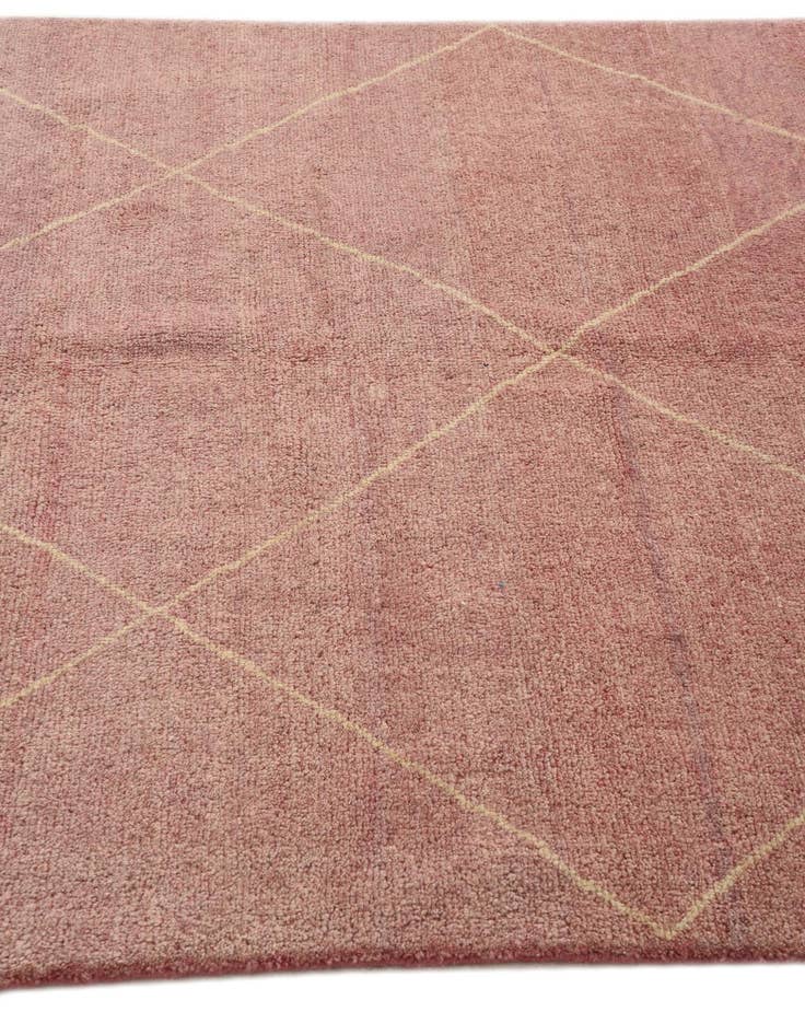 Detail image of 5' 6 x 7' 10 Hand Knotted Moroccan Wool Rug