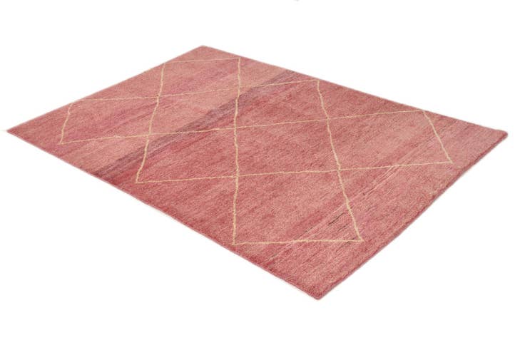 Detail image of 4' 6 x 6' 6 Hand Knotted Moroccan Wool Rug