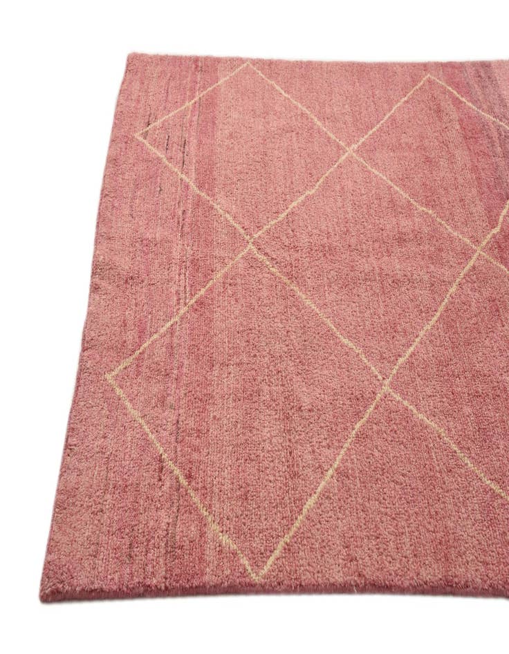 Detail image of 4' 6 x 6' 6  Hand Knotted Moroccan Wool Rug