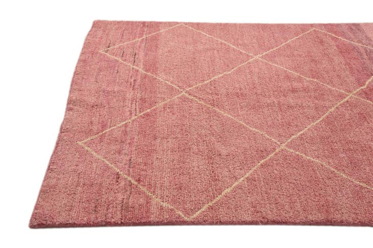 Detail image of 4' 6 x 6' 6 Hand Knotted Moroccan Wool Rug