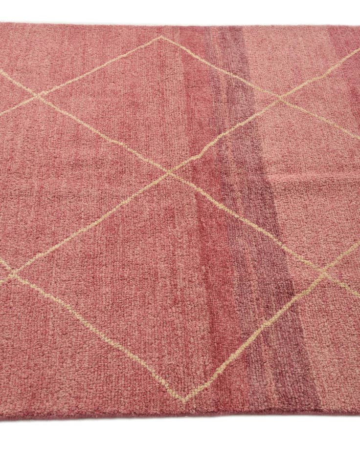 Detail image of 4' 6 x 6' 6  Hand Knotted Moroccan Wool Rug