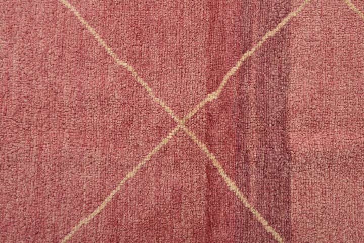 4' 6 x 6' 6 Hand Knotted Moroccan Wool Rug