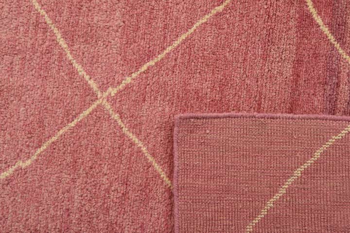 4' 6 x 6' 6 Hand Knotted Moroccan Wool Rug