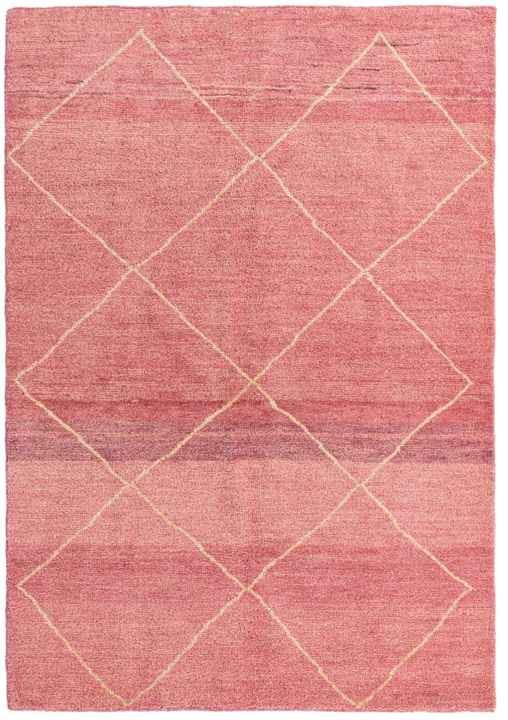 4' 6 x 6' 6 Hand Knotted Moroccan Wool Rug