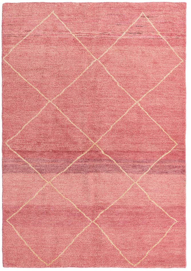 Detail image of 4' 6 x 6' 6 Hand Knotted Moroccan Wool Rug