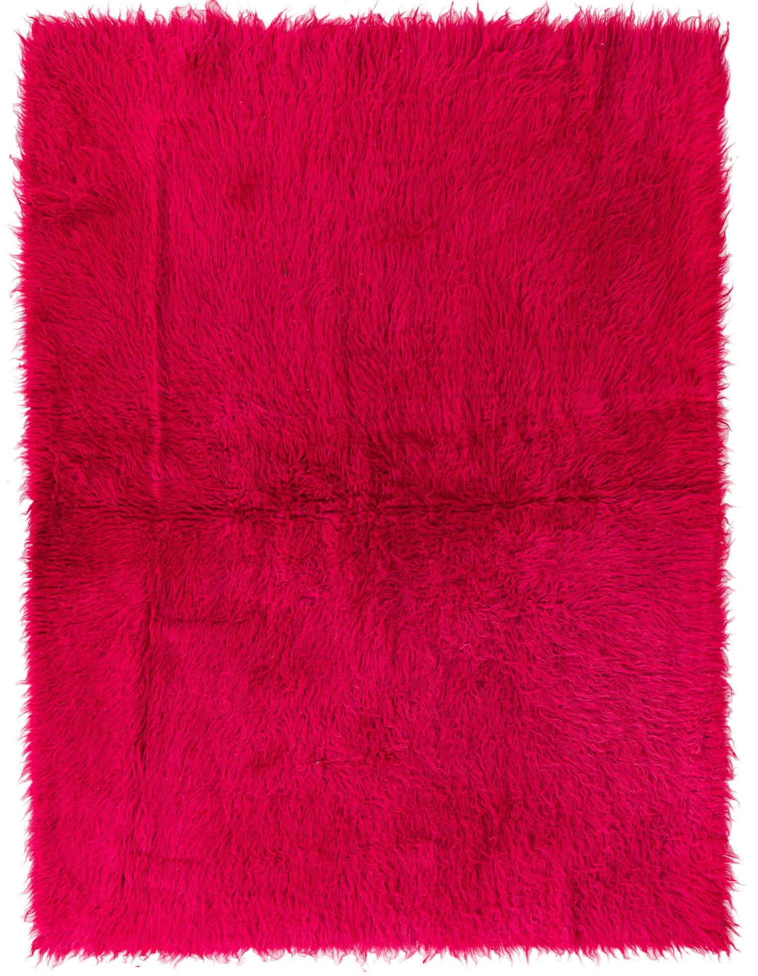 4' 9 x 5' 11 Hand Knotted Moroccan Wool Rug