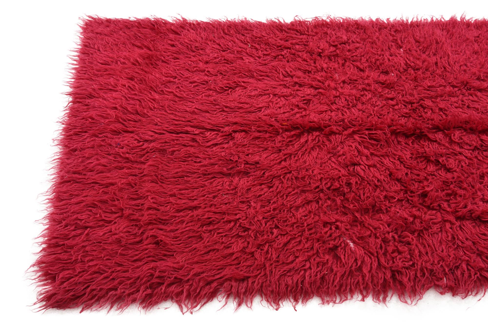 3' 5 x 5' 6 Hand Knotted Moroccan Wool Rug