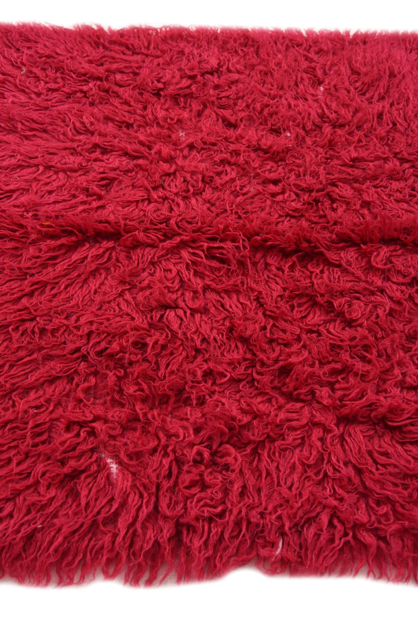 3' 5 x 5' 6 Hand Knotted Moroccan Wool Rug