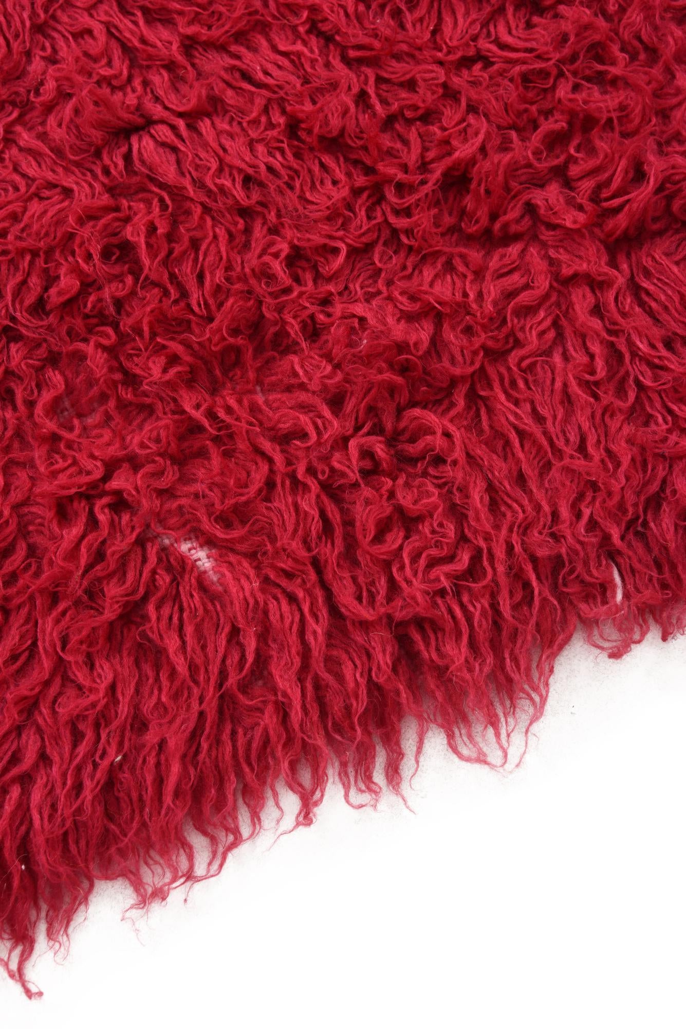 3' 5 x 5' 6 Hand Knotted Moroccan Wool Rug