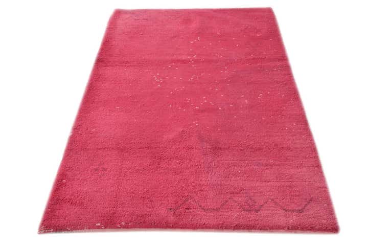 3' 11 x 6' 4 Hand Knotted Moroccan Wool Rug