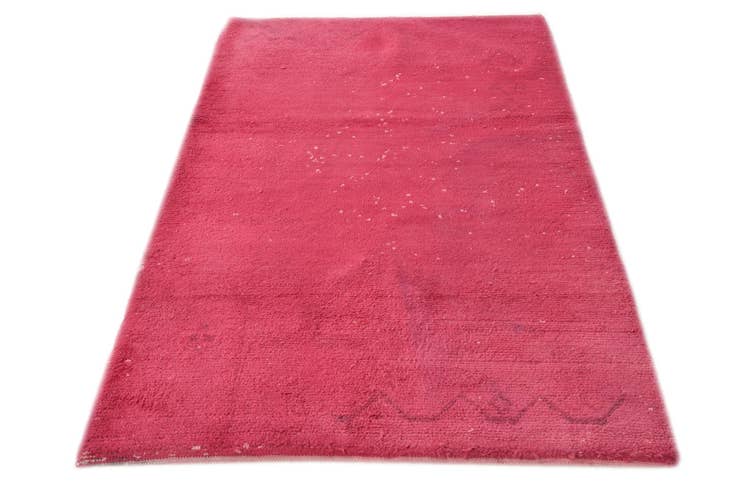 Detail image of 3' 11 x 6' 4 Hand Knotted Moroccan Wool Rug