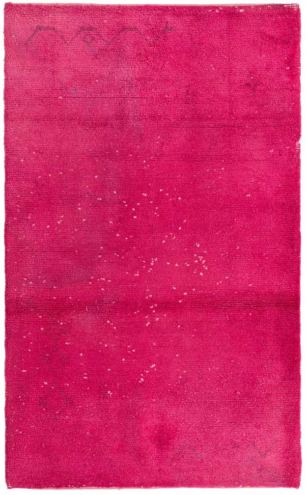 3' 11 x 6' 4 Hand Knotted Moroccan Wool Rug