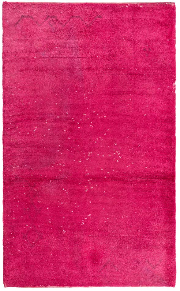 Detail image of 3' 11 x 6' 4 Hand Knotted Moroccan Wool Rug