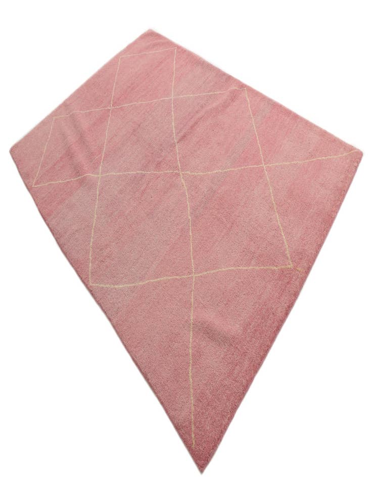 Detail image of 5' 9 x 8' 2  Hand Knotted Moroccan Wool Rug