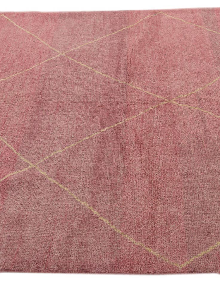 Detail image of 5' 9 x 8' 2  Hand Knotted Moroccan Wool Rug