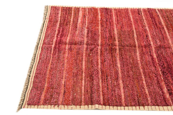 Detail image of 4' 1 x 6' 5 Hand Knotted Moroccan Wool Rug