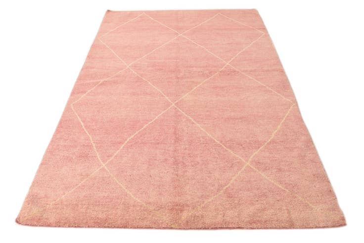 Detail image of 5' 6 x 8' Hand Knotted Moroccan Wool Rug