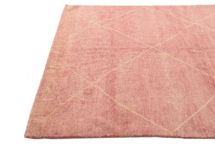 5' 6 x 8' Hand Knotted Moroccan Wool Rug