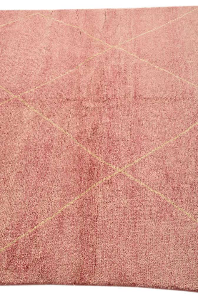 5' 6 x 8' Hand Knotted Moroccan Wool Rug