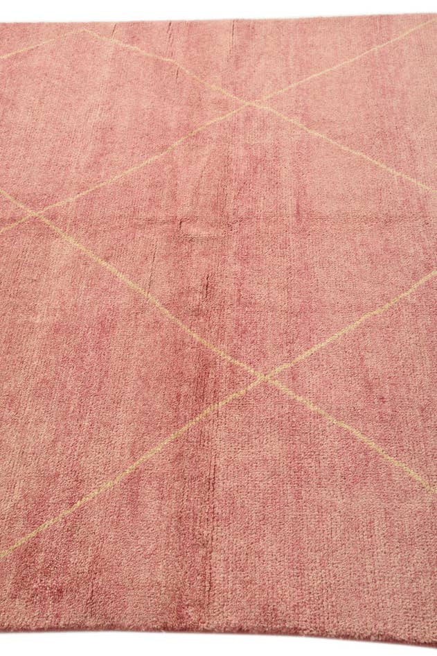 Detail image of 5' 6 x 8' Hand Knotted Moroccan Wool Rug