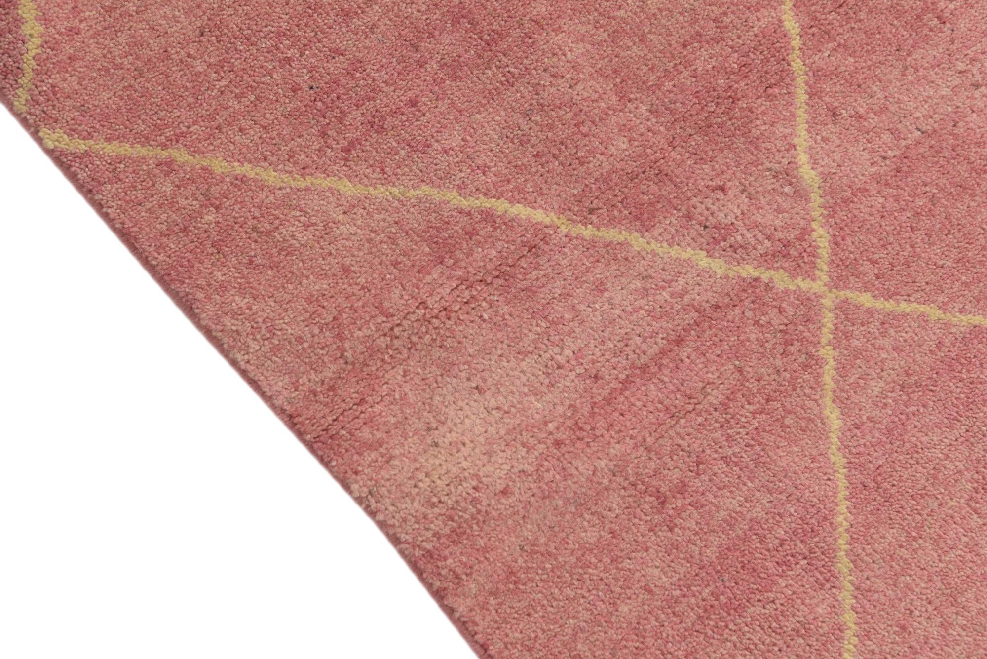 4' 7 x 6' 7 Hand Knotted Moroccan Wool Rug