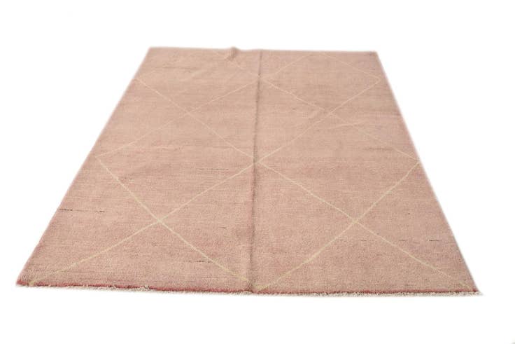 Detail image of 5' 8 x 7' 10 Hand Knotted Moroccan Wool Rug