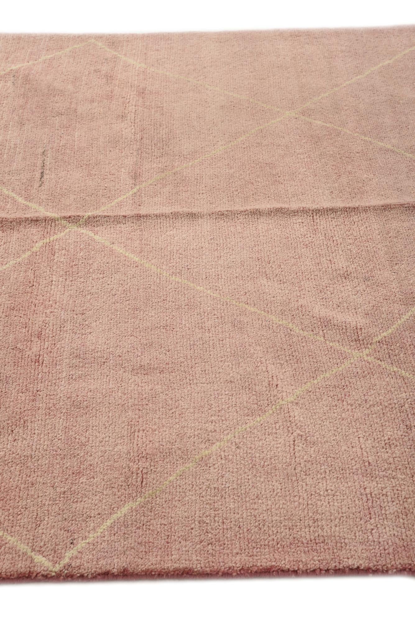 5' 8 x 7' 10 Hand Knotted Moroccan Wool Rug