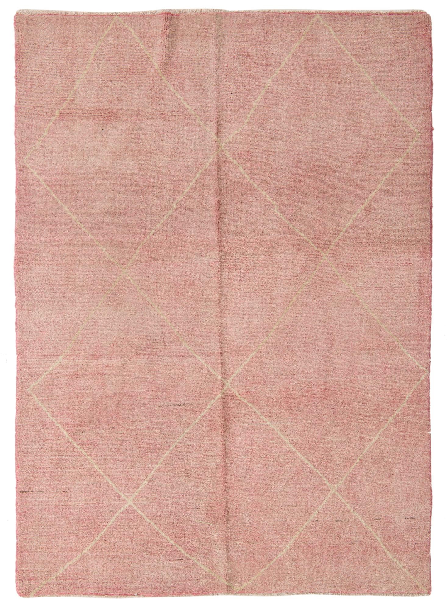 5' 8 x 7' 10 Hand Knotted Moroccan Wool Rug