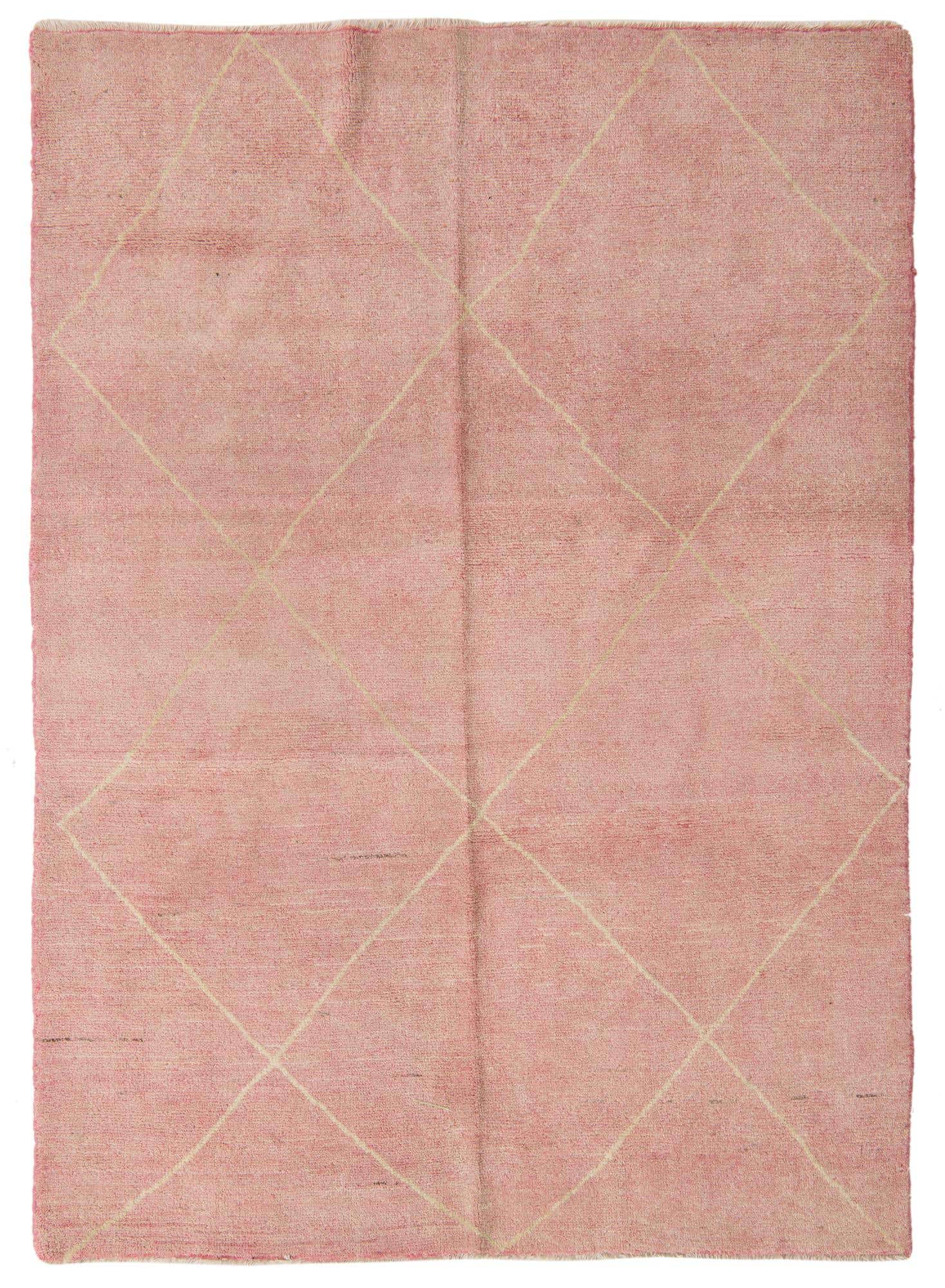 5' 8 x 7' 10 Hand Knotted Moroccan Wool Rug