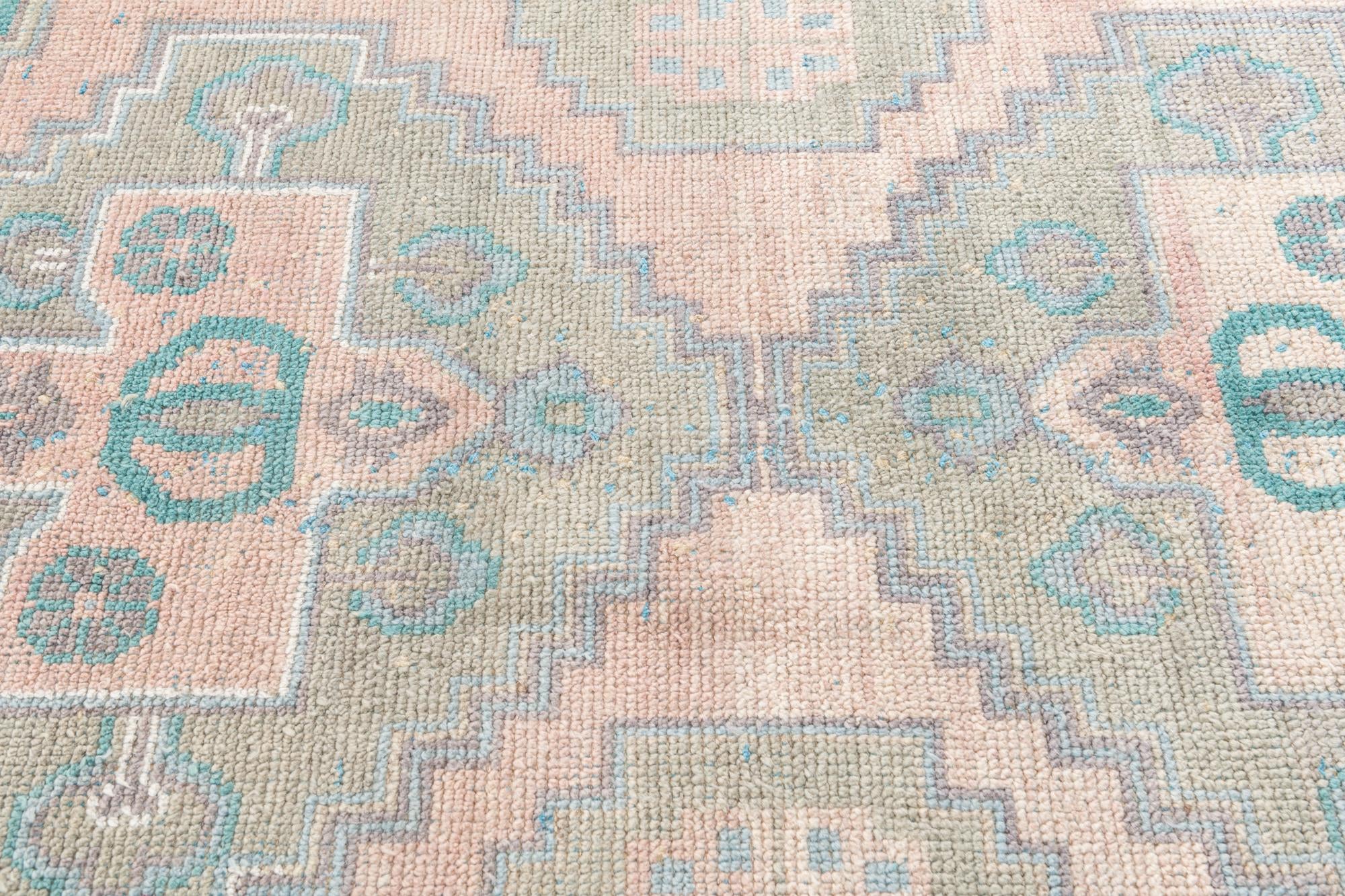 6' x 9' 5 Hand Knotted Moroccan Wool Rug