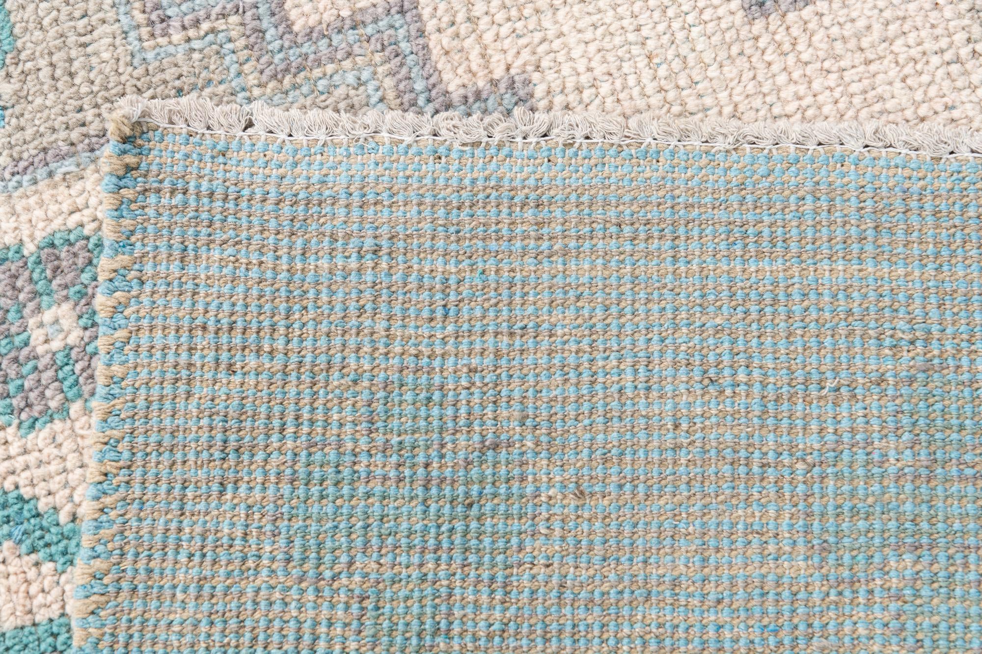 6' x 9' 5 Hand Knotted Moroccan Wool Rug