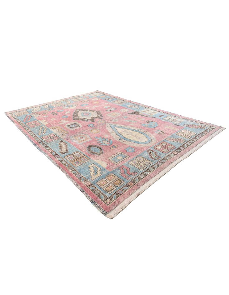 Detail image of 8' 8 x 11' 10 Hand Knotted Moroccan Wool Rug