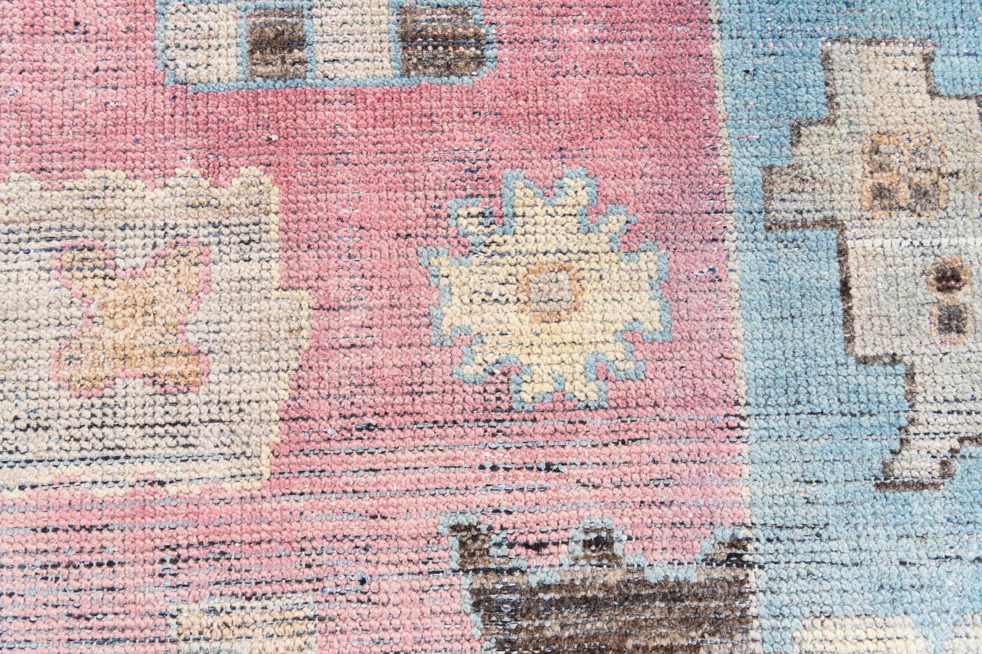 8' 8 x 11' 10 Hand Knotted Moroccan Wool Rug