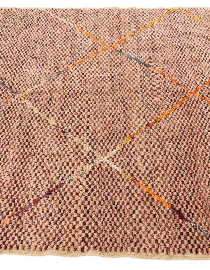 Detail image of 5' 1 x 8' 1  Hand Knotted Moroccan Wool Rug