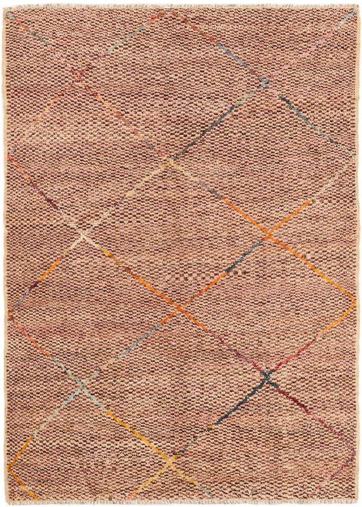 5' 1 x 8' 1 Hand Knotted Moroccan Wool Rug
