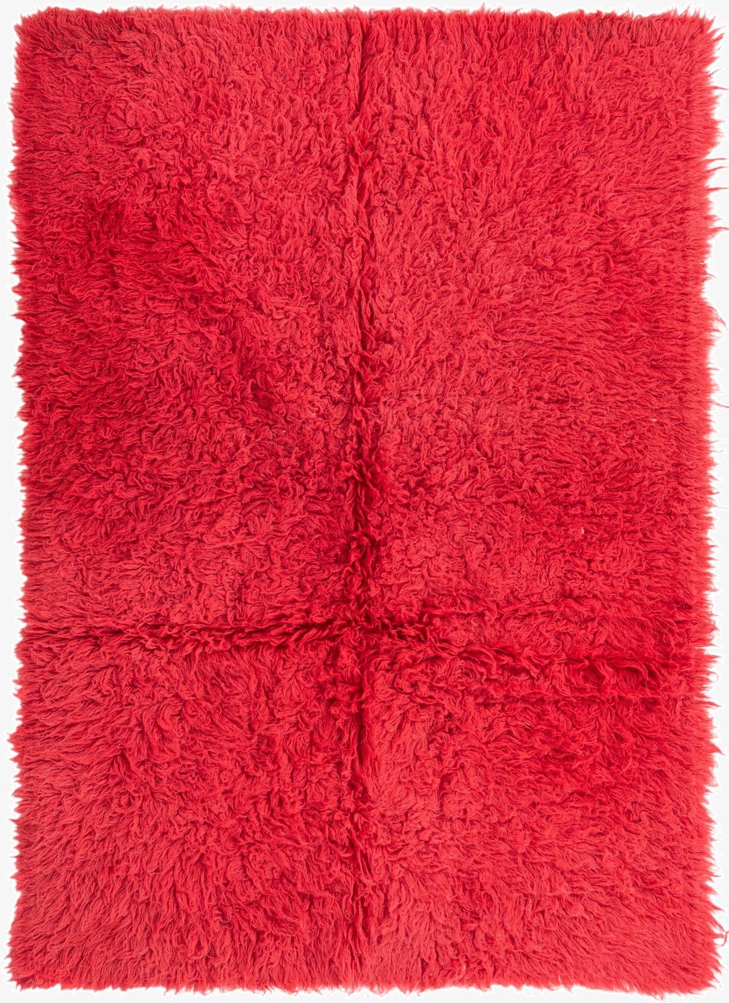 4' 8 x 6' 7  Hand Knotted Moroccan Wool Rug