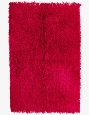 5' 7 x 8' 3 Hand Knotted Moroccan Wool Rug