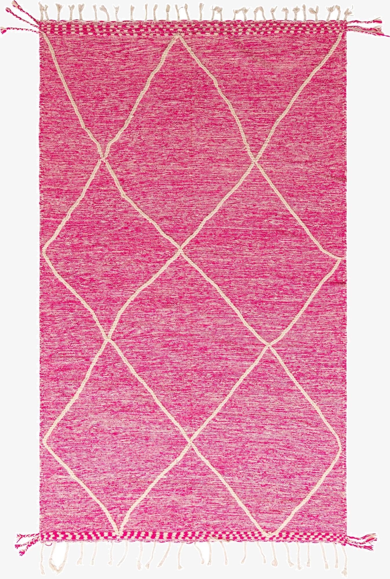 6' 4 x 10' 7  Hand Knotted Moroccan Wool Rug