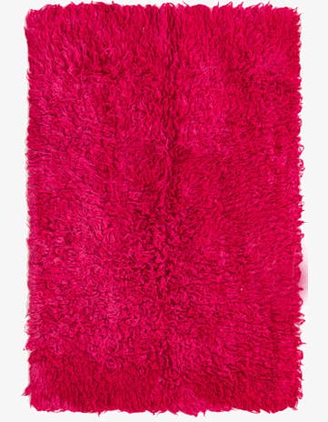 3' 2 x 4' 8 Hand Knotted Moroccan Wool Rug