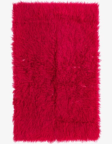 3' 5 x 5' 6 Hand Knotted Moroccan Wool Rug