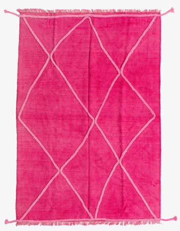 4' 2 x 6' Hand Knotted Moroccan Wool Rug