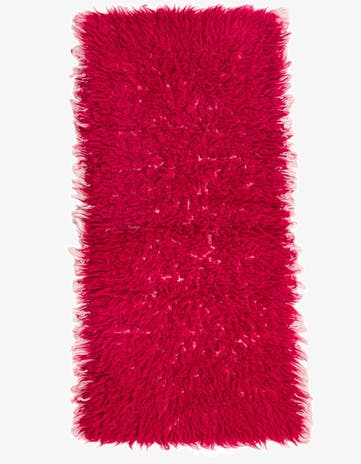 1' 10 x 3' 9 Hand Knotted Moroccan Wool Rug