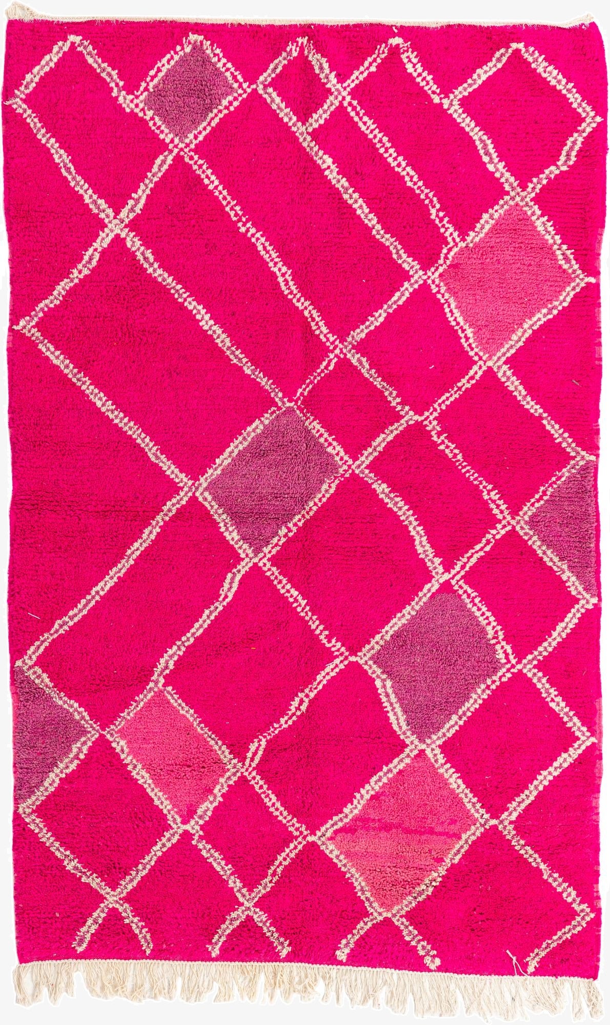 5' x 8' 2  Hand Knotted Moroccan Wool Rug