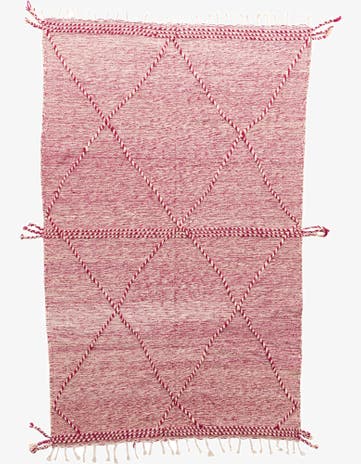 6' 2 x 9' 10 Hand Knotted Moroccan Wool Rug