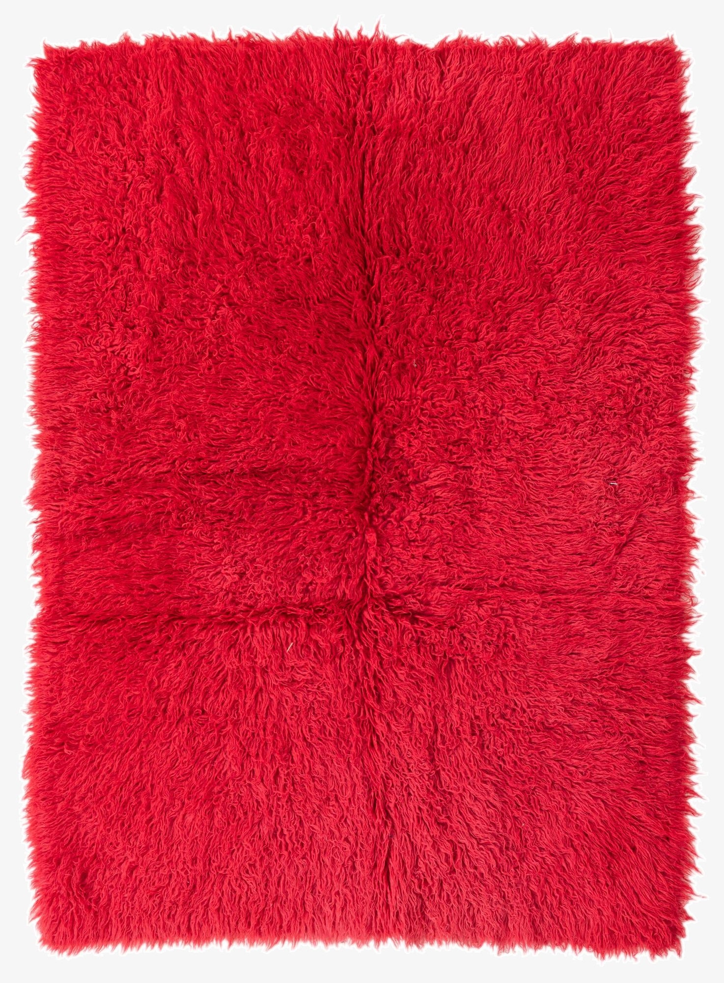 4' 8 x 6' 7  Hand Knotted Moroccan Wool Rug