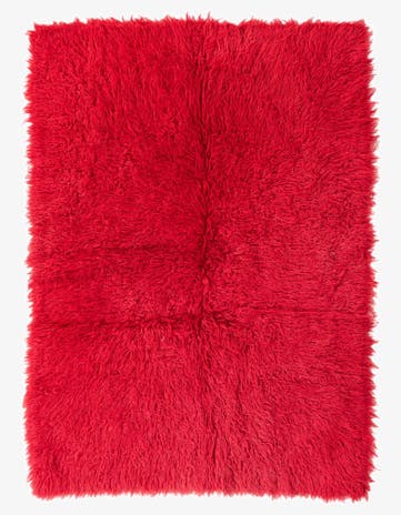 4' 8 x 6' 7 Hand Knotted Moroccan Wool Rug