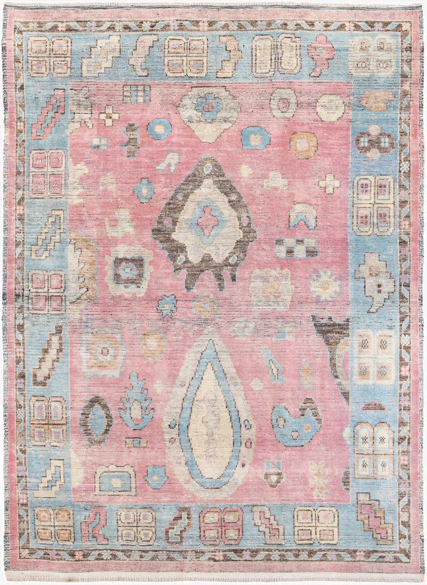 8' 8 x 11' 10  Hand Knotted Moroccan Wool Rug