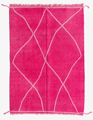 4' 1 x 6' Hand Knotted Moroccan Wool Rug