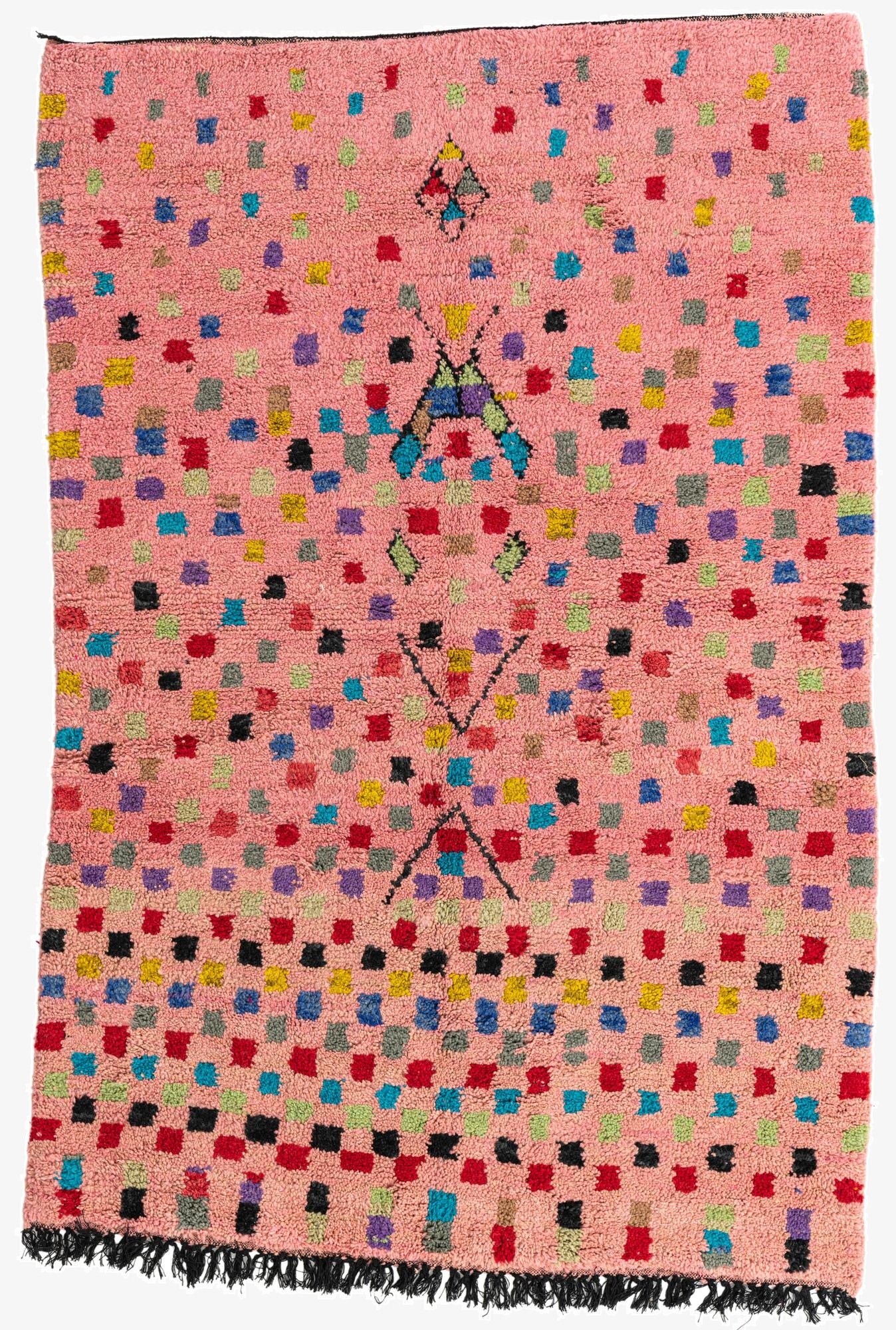 5' 3 x 8'  Hand Knotted Moroccan Wool Rug